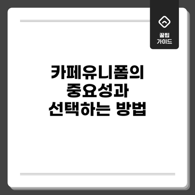 카페유니폼의 중요성과 선택하는 방법